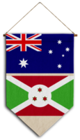 flag relation country hanging fabric travel immigration consultancy visa transparent australia burundi png