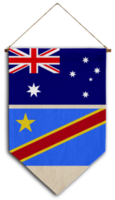 flagga relation Land hängande tyg resa invandring konsultverksamhet visum transparent Australien kongo de republik png
