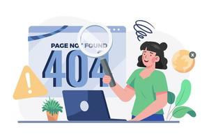 Search Not Found Illustration concept on white background vector