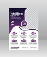 Creative Technology Flyer template vector