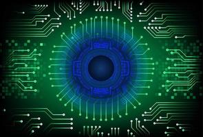 Modern Cybersecurity Technology Background with eye vector