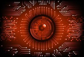 Modern Cybersecurity Technology Background with eye vector