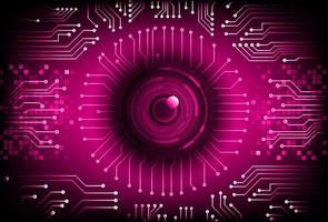 Modern Cybersecurity Technology Background with eye vector