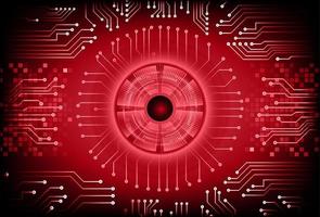 Modern Cybersecurity Technology Background with Eye vector