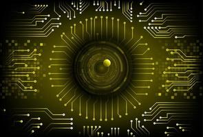 Modern Cybersecurity Technology Background with eye vector