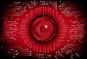 Modern Cybersecurity Technology Background with eye vector
