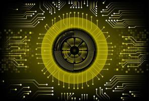Modern Cybersecurity Technology Background with Eye vector