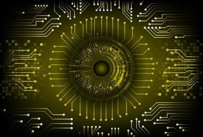 Modern Cybersecurity Technology Background with eye vector