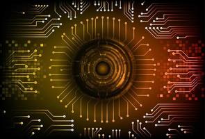 Modern Cybersecurity Technology Background with eye vector