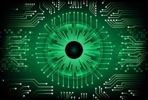 Modern Cybersecurity Technology Background with Eye vector