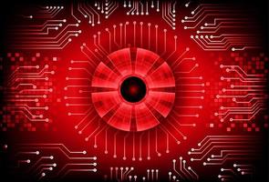 Modern Cybersecurity Technology Background with Eye vector