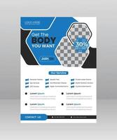 Modern Gym and Fitness agency Flyer template vector