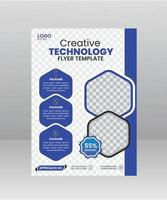 Creative Technology Flyer Template vector