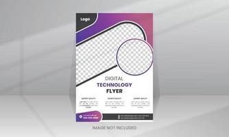 Creative Technology Flyer template vector