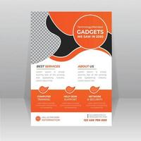 Technology Gadget Flyer template vector