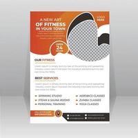 Gym Fitness Body Flyer and poster design template vector