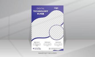 Creative Technology Flyer Template vector