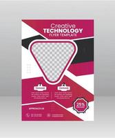 Creative Technology Flyer template vector