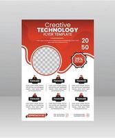 Creative Technology Flyer template vector