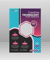 Creative Technology Flyer Template vector