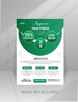 Fitness Gym Flyer template vector