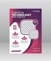 Creative Technology Flyer Template vector