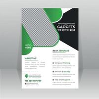 Technology Gadget Flyer template vector