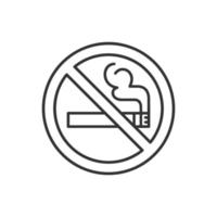 no fumar icono vector plantillas de diseño