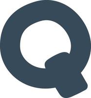 Abstract shape q illustration vector