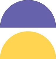 Half circles illustration vector