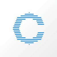 Simple and unique letter or word C font in attractive line image graphic icon logo design abstract concept vector stock. Can be used as symbols related initial or monogram