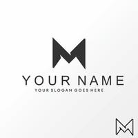 Simple and unique letter or word M cyber punk font image graphic icon logo design abstract concept vector stock. Can be used as symbols related to initial or monogram