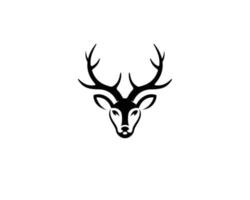 Vintage Deer Head Logo Icon illustration Design Vector Concept.