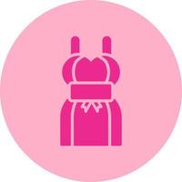 Bride Dress Vector Icon