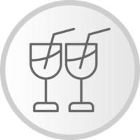 icono de vector de copa de vino