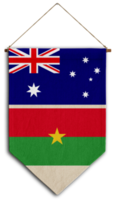 flagge beziehung land hängen stoff reisen einwanderung beratung visa transparent australien burkina fasso png