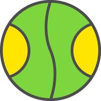 icono de vector de pelota de tenis