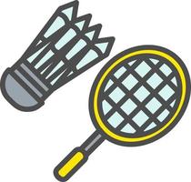 icono de vector de bádminton