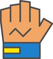 Short Glove Vector Icon
