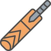 Cricket Bat Vector Icon