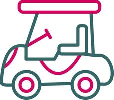 Golf Car Vector Icon