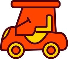 Golf Car Vector Icon