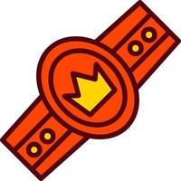 Champion Belt Vector Icon