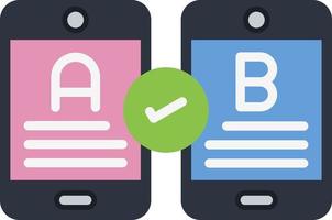 Ab Testing Vector Icon Design