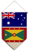 bandeira relação país pendurado tecido viagem consultoria de imigração visto transparente austrália grenada png