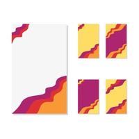 Colorful background of abstract shapes, color curved lines. Template for design vector