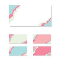 Colorful background of abstract shapes, color curved lines. Template for design vector