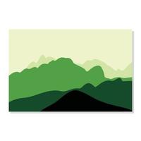 Mountain vector illustration with unique, attractive and simple colors.