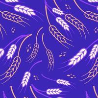 Seamless Wheat Pattern Vector Background. Nature Wallpaper Wheat patern. Illustration. Illustration Seamless Wheat Pattern for textiles and  wrapping paper.