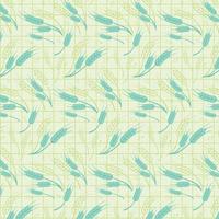 Seamless Wheat Pattern Vector Background. Nature Wallpaper Wheat patern. Illustration. Illustration Seamless Wheat Pattern for textiles and  wrapping paper.